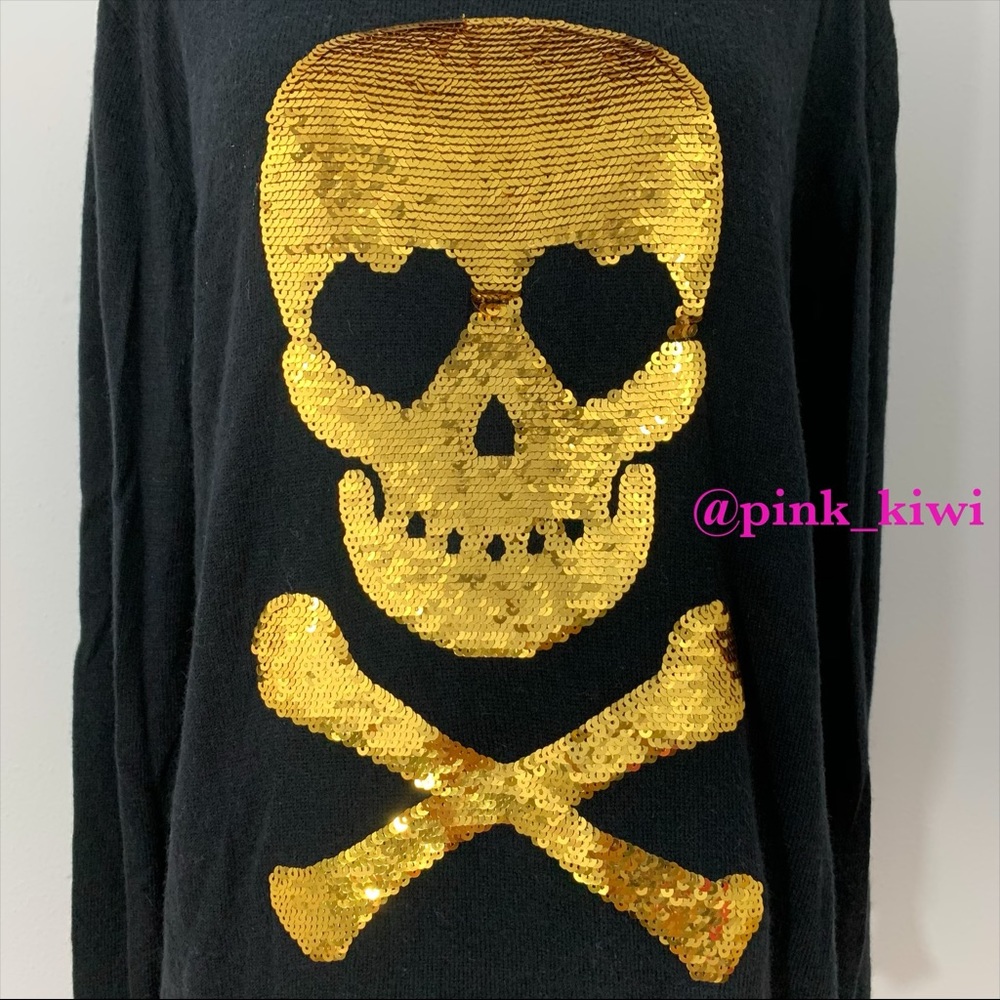 🆑 Wildfox White Label Love Skull Sweater - Picture 2 of 8